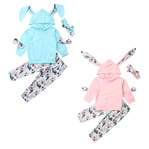 0 3Y Toddler Kid Baby Girl Clothes Sets 3pcs 3D