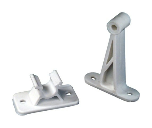 US Hardware RV-1239C Door Holder  White - 3 in.