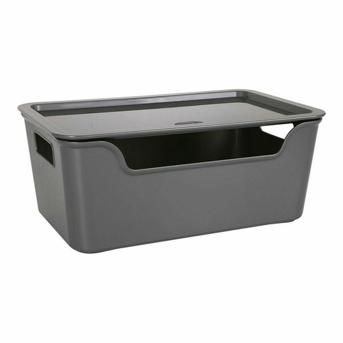 Storage Box with Lid Bella White (28 x 18 x 11 cm)