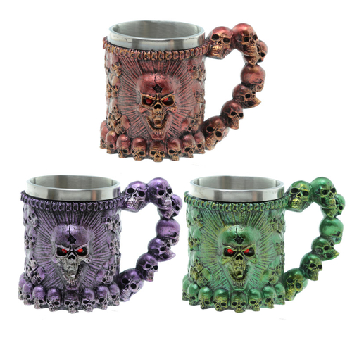 Decorative Screaming Skull Tankard