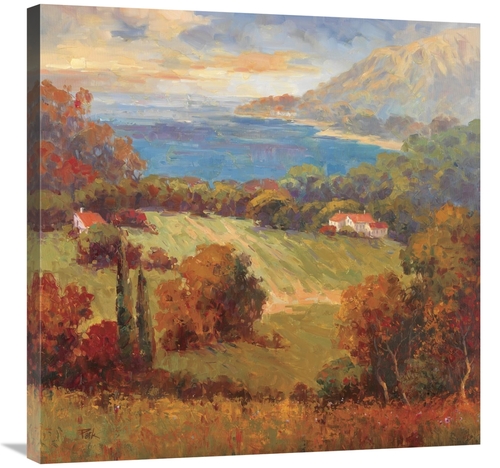 Global Gallery GCS-132116-3030-142 30 x 30 in. Tuscan Hill VIew Art Pr