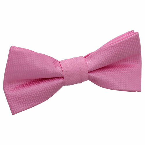 Solid Check Pre-Tied Bow Tie - Boys - Light Pink