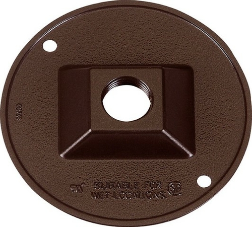 Sigma 14381BR 4.25 in. Bronze Round Outlet Box Cover