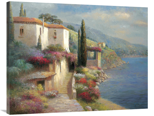 Global Gallery GCS-131281-3040-142 30 x 40 in. Palazzo Della Spiaggia 