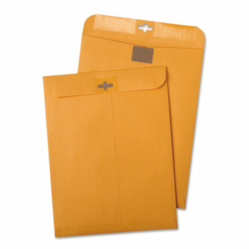 Quality Park 43468 Postage Saving Clear-Clasp Kraft Envelopes- 6 x 9- 