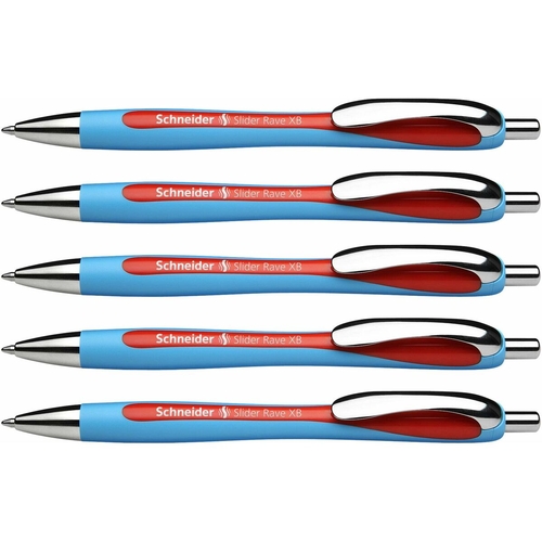 Pen Schneider Slider Rave XB Red (5 Pieces)