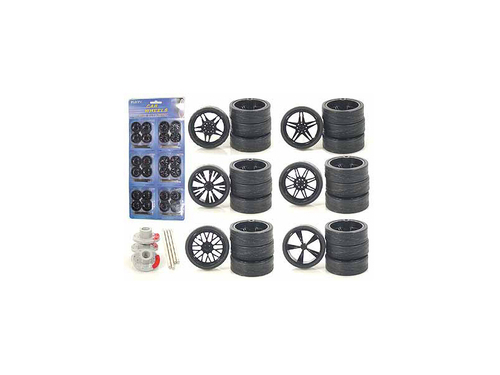 Wheels and Tires and Rims Multipack Set of 24 pieces for 1/24 Scale