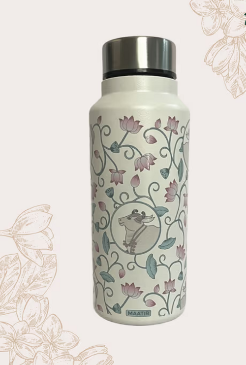 Cow Art 750ml Steel Water Bottle