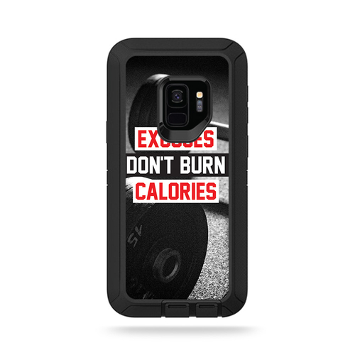 MightySkins OTDSGS9-burn calories Skin for Otterbox Defender Samsung G