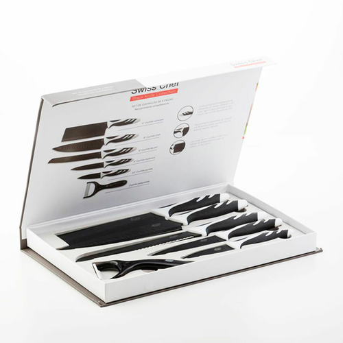 Table knife Bravissima Kitchen Cuchillos Swiss Chef 6 Piezas Stainless