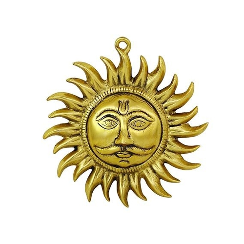 Metal Wall Hanging Sun Shaped Figurine