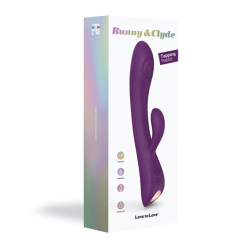Love to Love Bunny & Clyde Rechargeable Tapping Rabbit Silicone