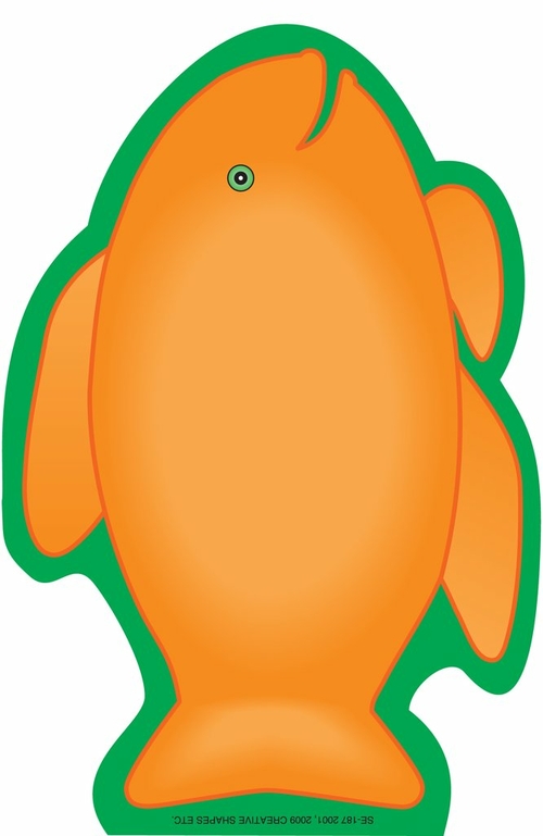 Creative Shapes Etc SE-0187 9 x 6 in. Large Notepad, Fish - 50 She