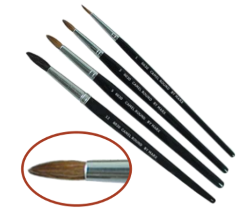 Gordon Brush 6020-06000 Camel Hair Round-6 Artist Brush   Case of 12