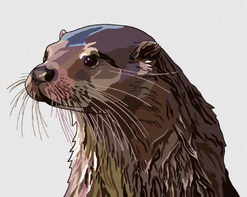 Paint by Numbers - PAINTED OTTER