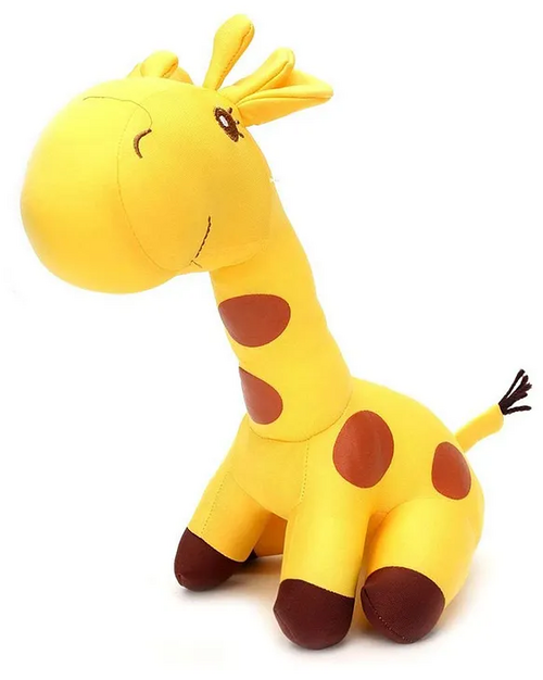 Dear Joy Giraffe shaped Soft Toy and Pillow Yellow - Height 30 cm