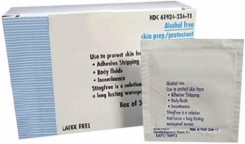 Skin Barrier Wipes. Case of 500 Protective Wipes for Skin. Scented