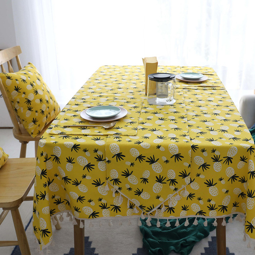 Pineapple Print Decorative Table Cloth