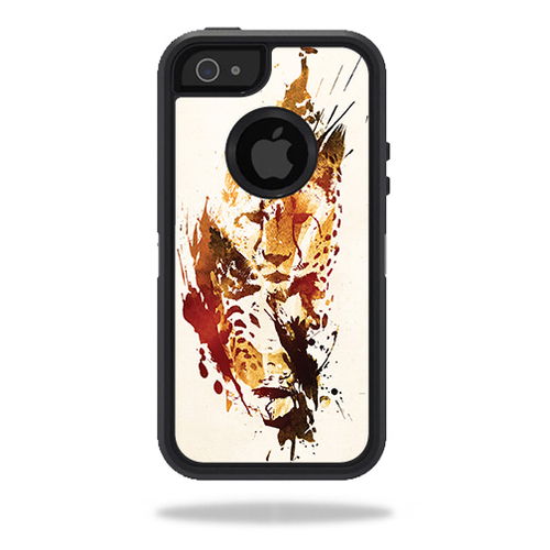 MightySkins OTDIP5-Cheetah Splatter Skin for Otterbox Defender iPhone 