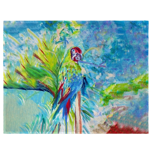 Betsy Drake PM1153 Green Parrot II Place Mat - Set of 4