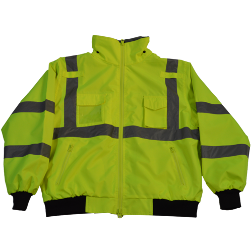 Petra Roc LBJ-C3-L Jacket Lime ANSI-ISEA & EN471 Class 3 Waterproof Bo