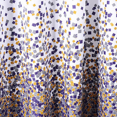 Sporadic Block Pattern Polyester Bathroom