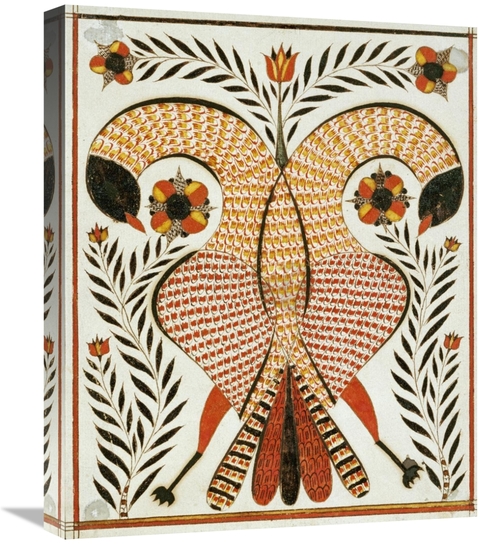 Global Gallery GCS-266719-22-142 22 in. Intertwined Parrots Art Print 