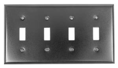 Acorn AW4BP 0314 4-Toggle Switch Plate