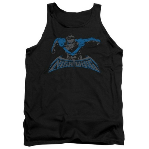 Trevco Batman-Wing Of The Night - Adult Tank Top - Black- 2X