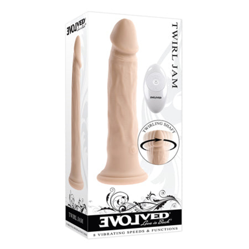 Evolved Twirl Jam Rechargeable Remote-Controlled Vibrating Twirling 9