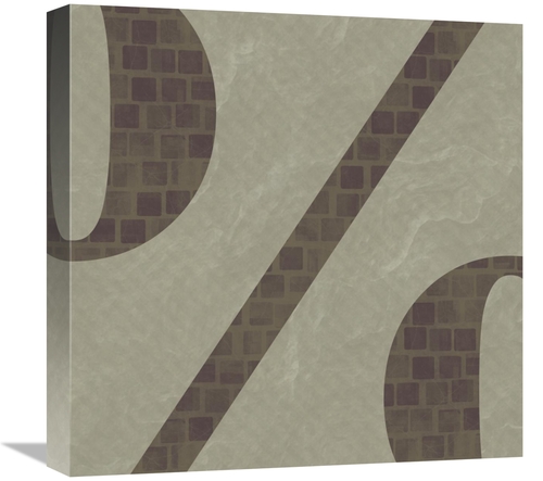 Global Gallery GCS-382237-1818-142 18 x 18 in. Type Collage - Percent 