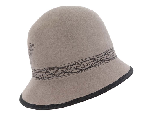 Grey ladies winter bucket hat