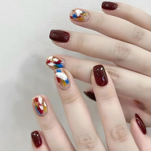 Main Press-On Nails Set With Handmade Gel Polish image