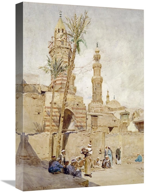 22 in. An Arab Street Scene, Cairo Art Print - Walter Tyndale