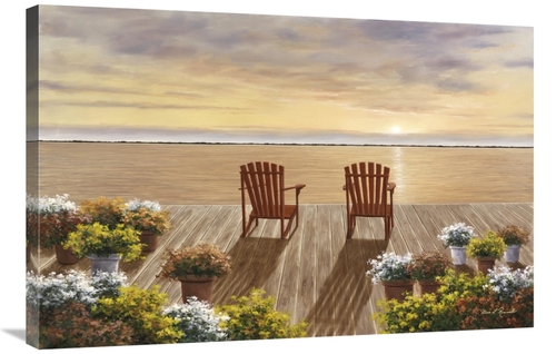 Global Gallery GCS-394002-2436-142 24 x 36 in. Evening Deck VIew Art P