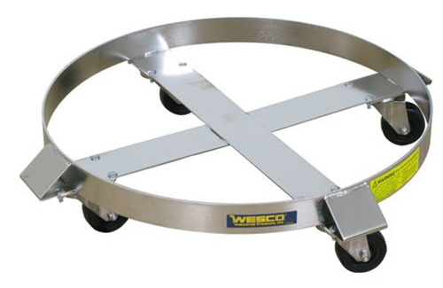 Wesco Industrial 240197 55 Gal Stainless Dolly with SS Nylon C 170774