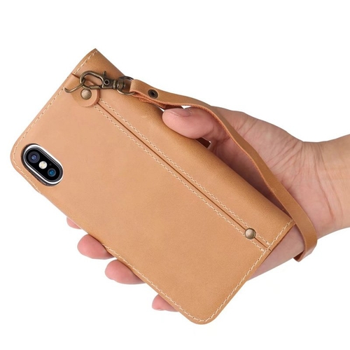 Waxy Leather iPhone X Wallet Case