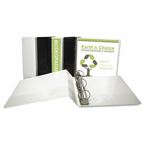 Samsill 18997 EcoChoice Recycled Round Ring View Binder  4    White