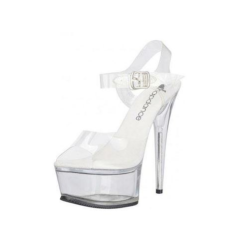 Clear Platform Sandal With Quick Release Strap