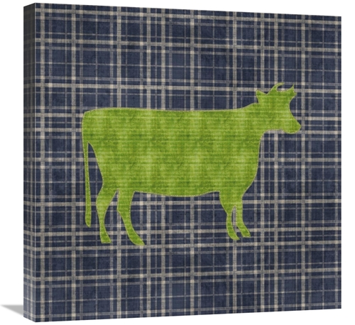 Global Gallery GCS-453827-2424-142 24 x 24 in. Country Style Cow Art P