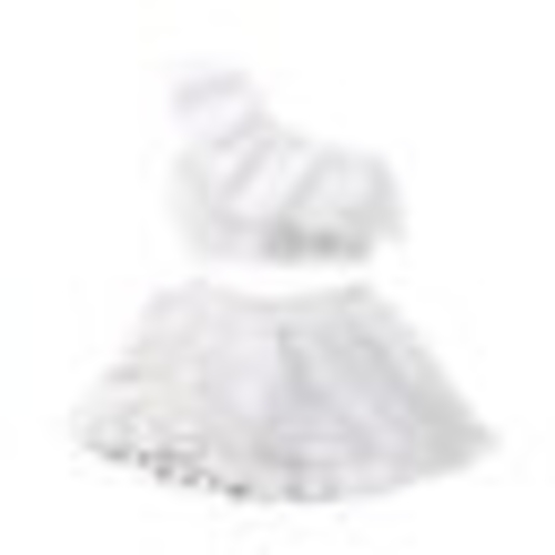 Fashion Solid 2PCS Newborn Toddler Kids Baby Girls