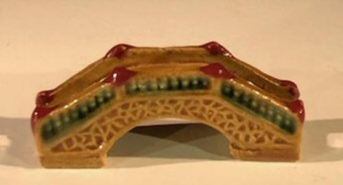 Miniature Ceramic Bridge Figurine 1.5""