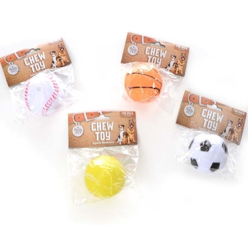 Ball Pet Toys - Assorted, Squeaker, 2.62"