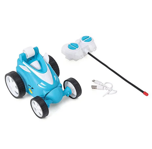 Remote Control Stunt Car with Rechargeable Battery and Charging Cable