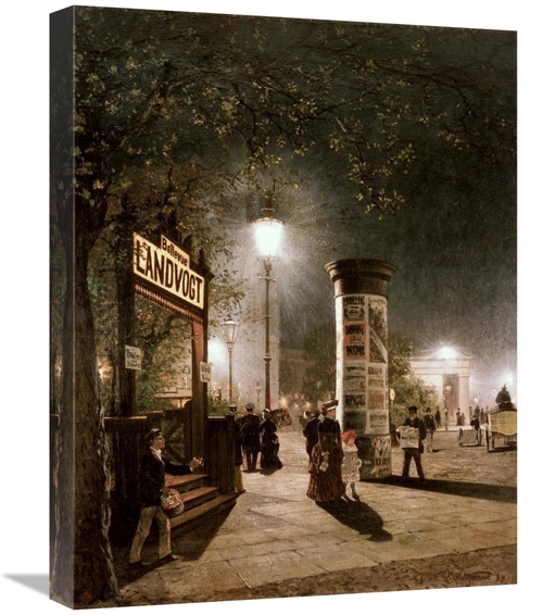 Global Gallery GCS-279981-22-142 22 in. First Electric Street Light