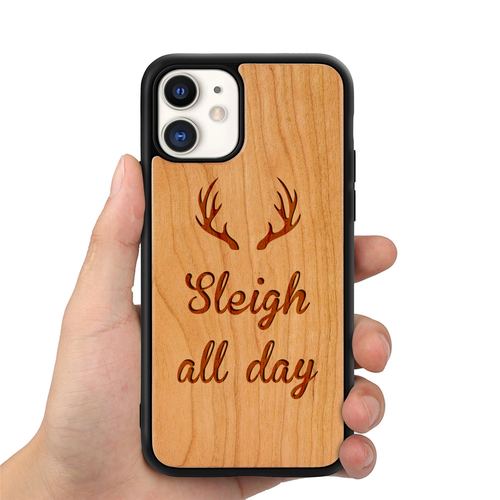 Sleigh All Day Wood iPhone Case