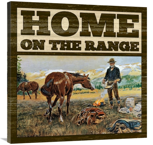 Global Gallery GCS-394758-3636-142 36 x 36 in. Western - Home On the R