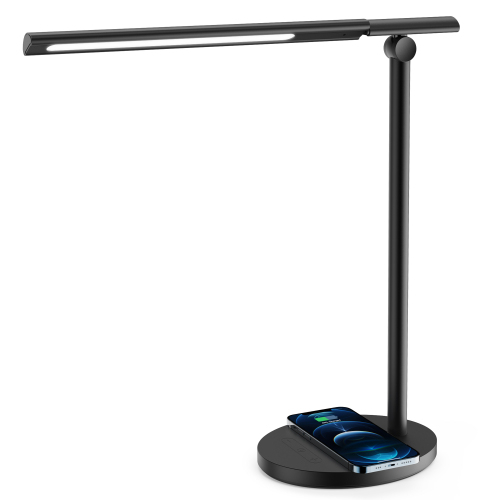 24W LED Desk Lamp Dimmable Desk Lamp with Wireless Charger