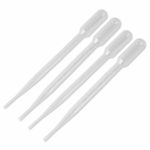 Small Plastic Transfer Pipettes 3 mL Pack of 500 NonSterile Disposable