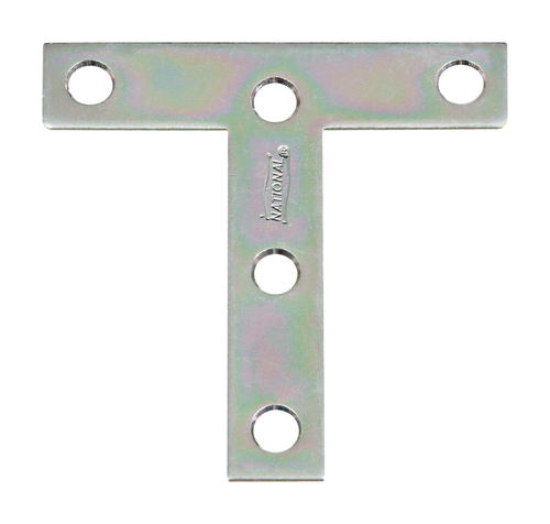 National Manufacturing Sales 5704994 3 x 3 in. Steel Tee Plate, Zi